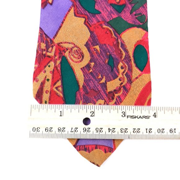 John Henry Men Necktie 100% Silk Geometric 57x3.75 - NWOT - made in USA - Picture 4 of 6